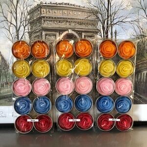 NWOT: Rose Tea-light Candle Set